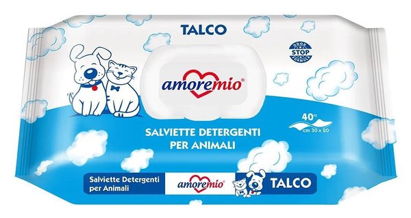 AMOREMIO TALC WET WIPES