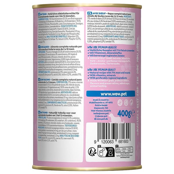 WOW JUNIOR BEEF 400g - View 2